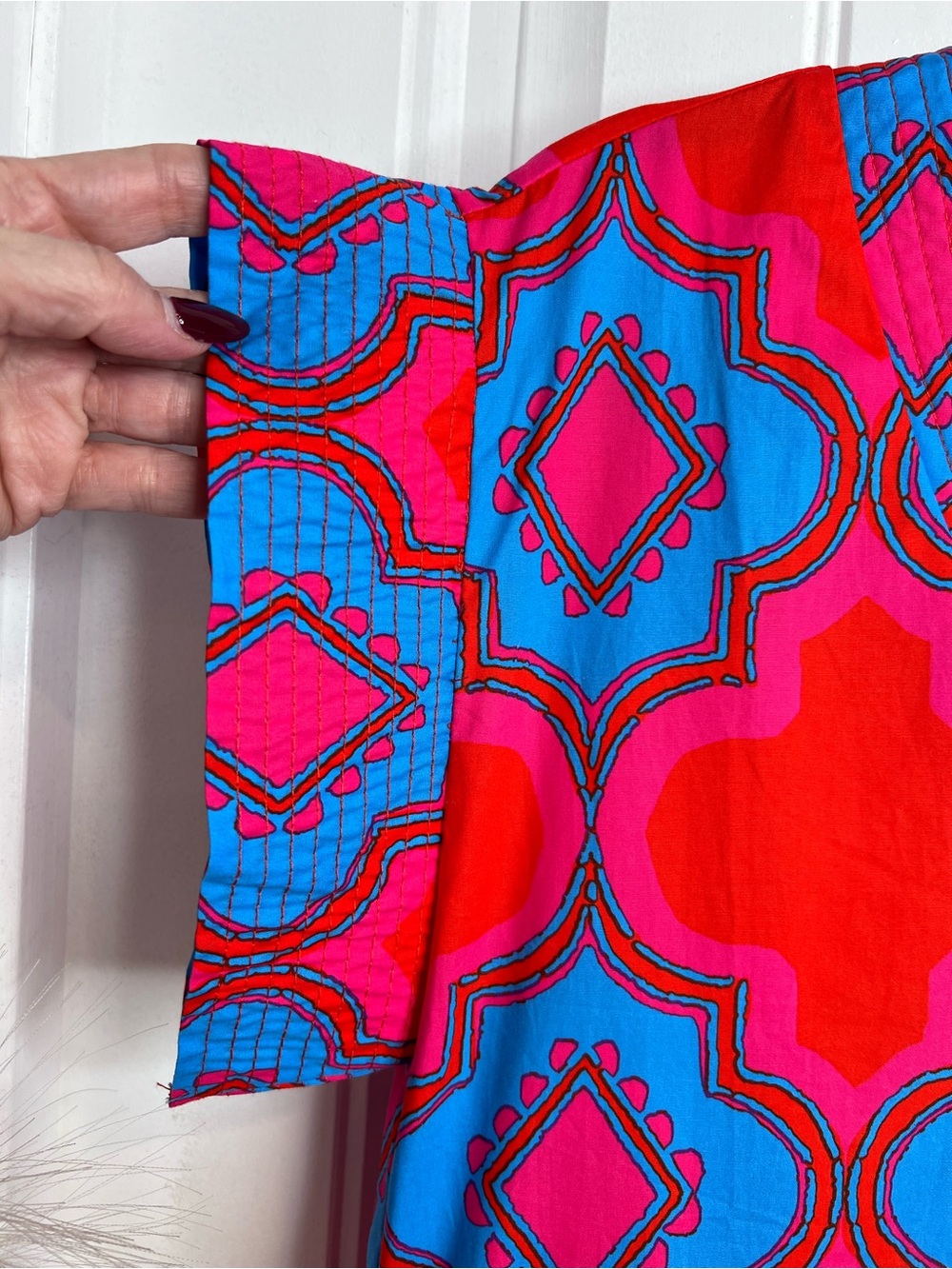 Sugarlips Devany Mix Media Jolene Short Sleeve Trapeze Mini Dress. Size Small. - Picture 9 of 14